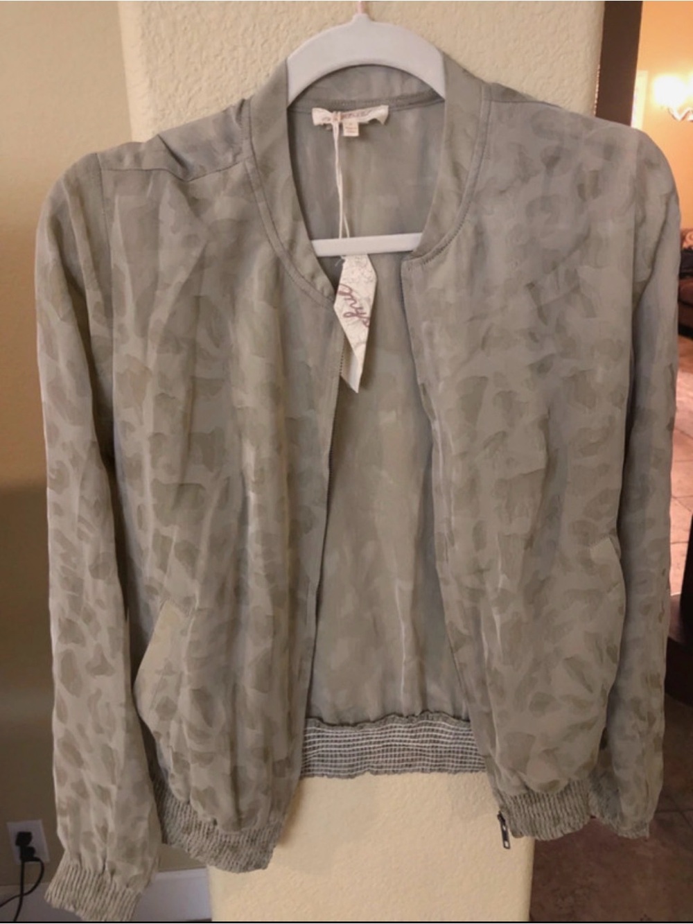 Mystree Light Gray Subtle Pattern Jacket